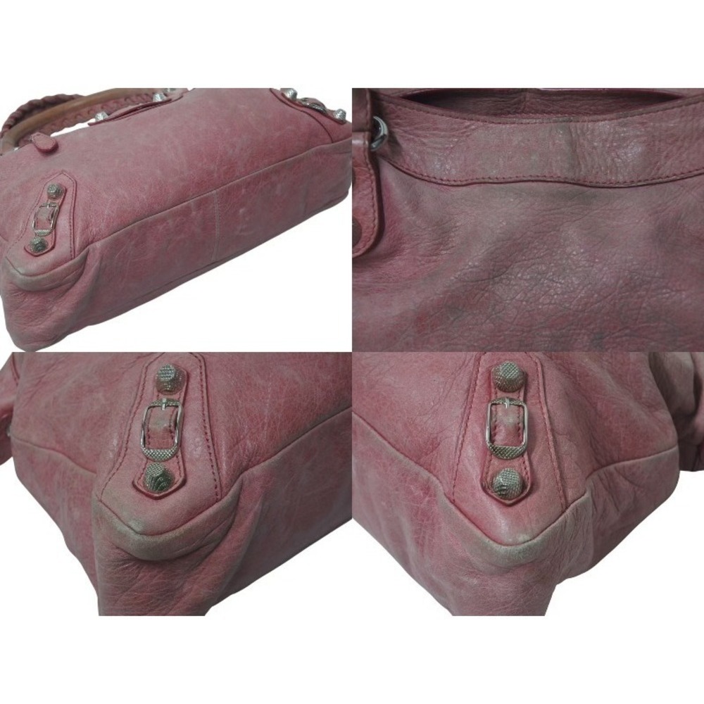 BALENCIAGA The Giant Town Handbag Pink Leather - Picture 7 of 10